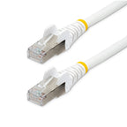 StarTech 5m LSZH CAT6a Ethernet Cable - 10GbE S/FTP 100W PoE White(NLWH-5M-CAT6A-PATCH) - 1