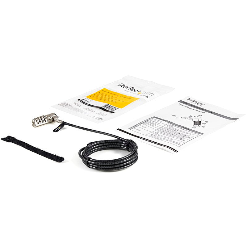 StarTech 6.5ft Laptop Cable Lock - Combination Security K-Slot Lock(LTLOCK4D) - 4