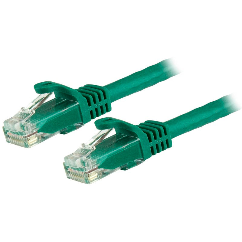 StarTech CAT6 Ethernet Cable 7.5m Green 650MHz 100W Snagless Patch Cord(N6PATC750CMGN) - 1