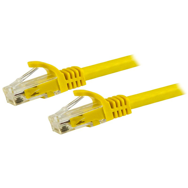 StarTech CAT6 Ethernet Cable 7.5m Yellow 650MHz Snagless Patch Cord(N6PATC750CMYL) - 1