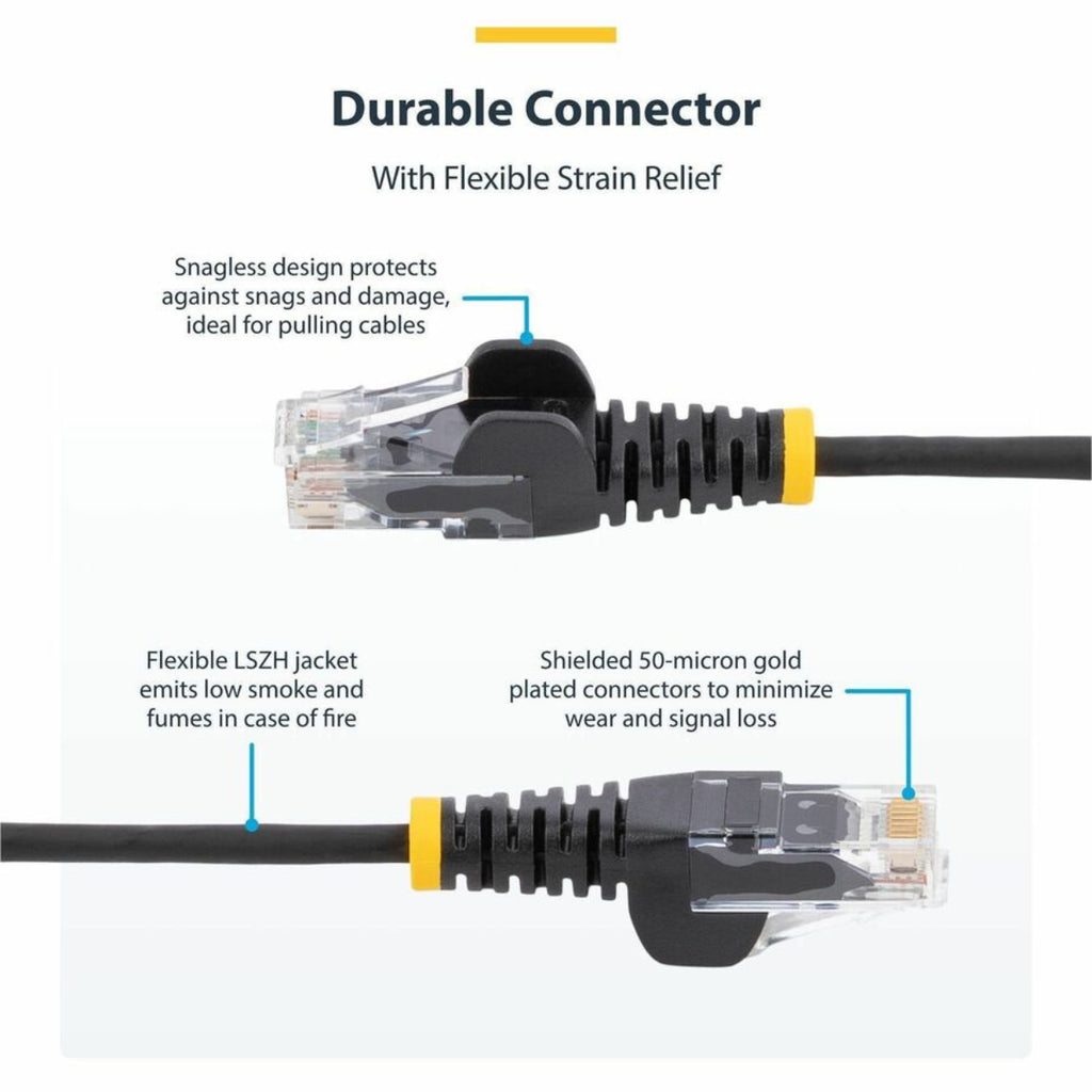 StarTech 7m Cat6 Snagless Patch Cord Ethernet Cable - White(N6PAT7MWHS) - 6
