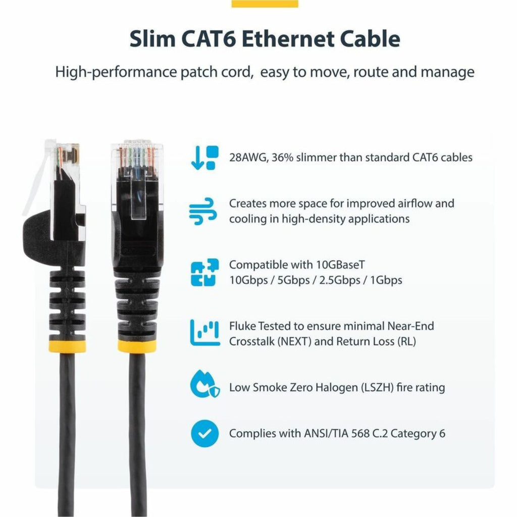 StarTech 7m Cat6 Snagless Patch Cord Ethernet Cable - White(N6PAT7MWHS) - 7