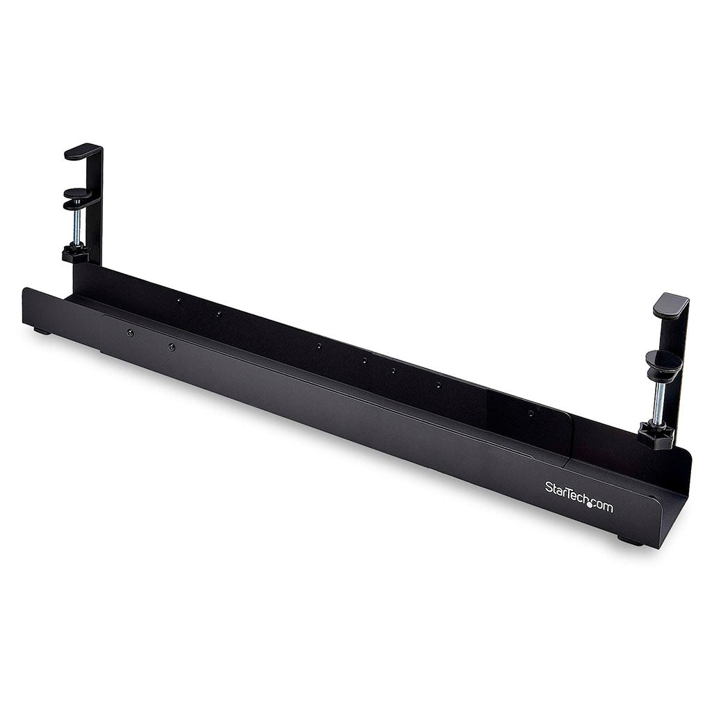 StarTech Clamp-On Under Desk Cable Management Tray - Black(CALB-DESK-CABLE-TRAY) - 1