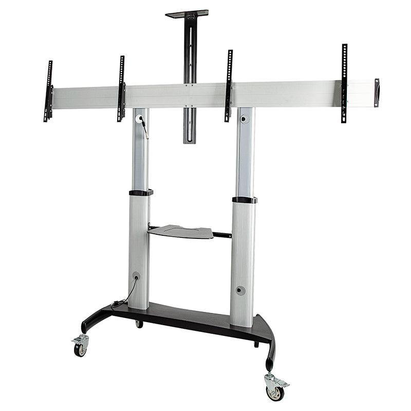 StarTech Dual 60" Adjustable Rolling TV Cart(STNDMTVDUO) - 3