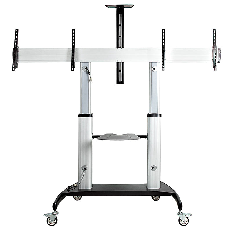 StarTech Dual 60" Adjustable Rolling TV Cart(STNDMTVDUO) - 1