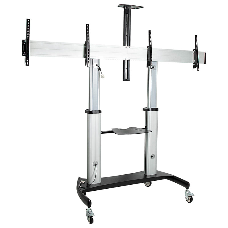 StarTech Dual 60" Adjustable Rolling TV Cart(STNDMTVDUO) - 2