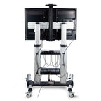 StarTech Rolling TV Trolley Cart/Stand On Wheels (60" - 100" Max 100kg)(1110C-MOBILE-TV-CART) - 6