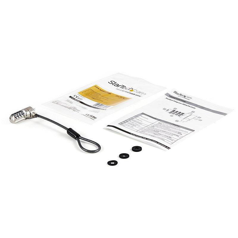 StarTech Universal Laptop Cable Lock Expansion Loop 6" - K-Slot - Combo(BRNCHLOCK) - 5