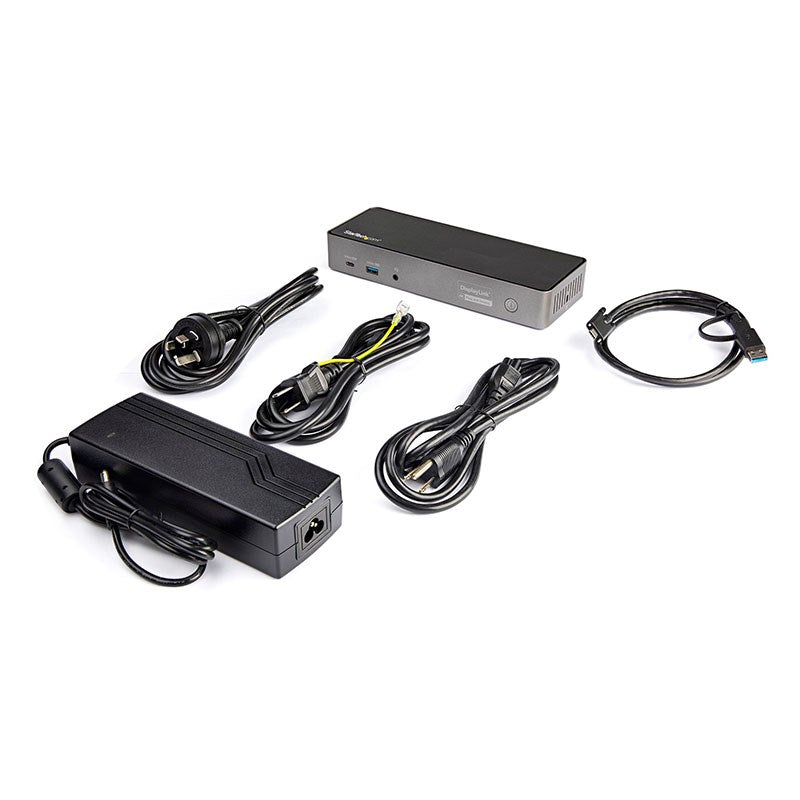 StarTech USB-A/USB-C Hybrid Dock Triple 4K 60Hz HDMI/DisplayPort 85W PD(DK31C3HDPD) - 2
