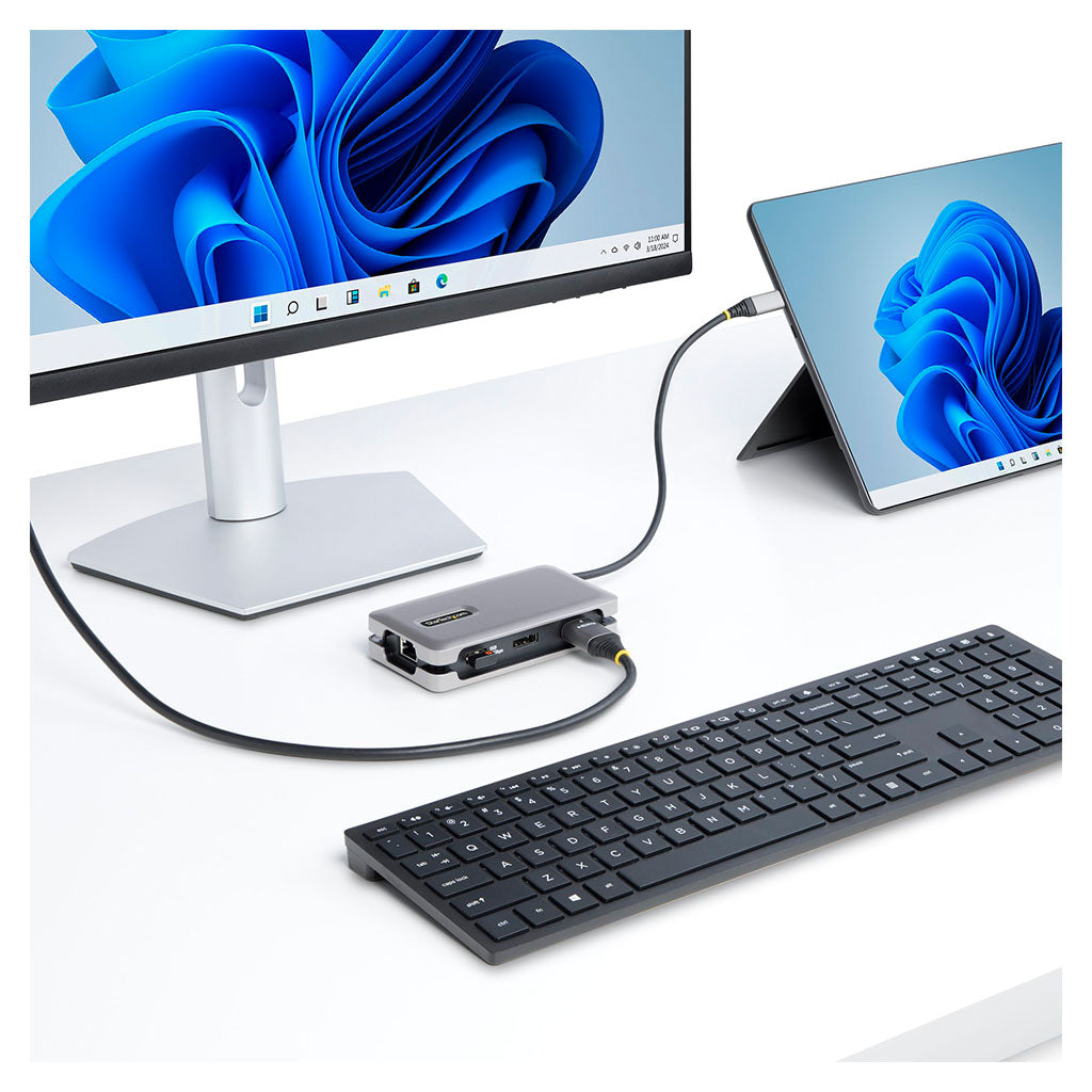 StarTech USB-C to 4K 60Hz HDMI/DP Multiport Adapter with 100W Power Delivery(DKT31CDHPD3) - 5