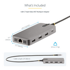 StarTech USB-C to Dual 4K HDMI/DisplayPort/USB Hub Multiport Adapter(117B-USBC-MULTIPORT) - 7