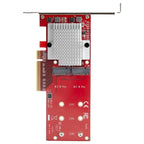 StarTech Dual M.2 PCIe SSD Adapter Card - NVMe or AHCI NGFF M-Key SSD(PEX8M2E2) - 4