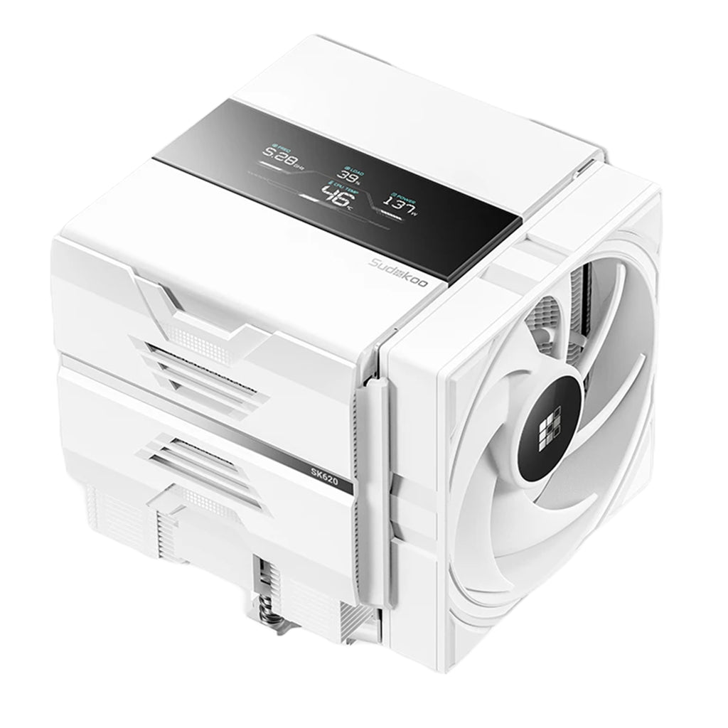 Sudokoo SK620V Dual Tower CPU Air Cooler - White(R-SK620V-WHNDAN-GAS) - 2