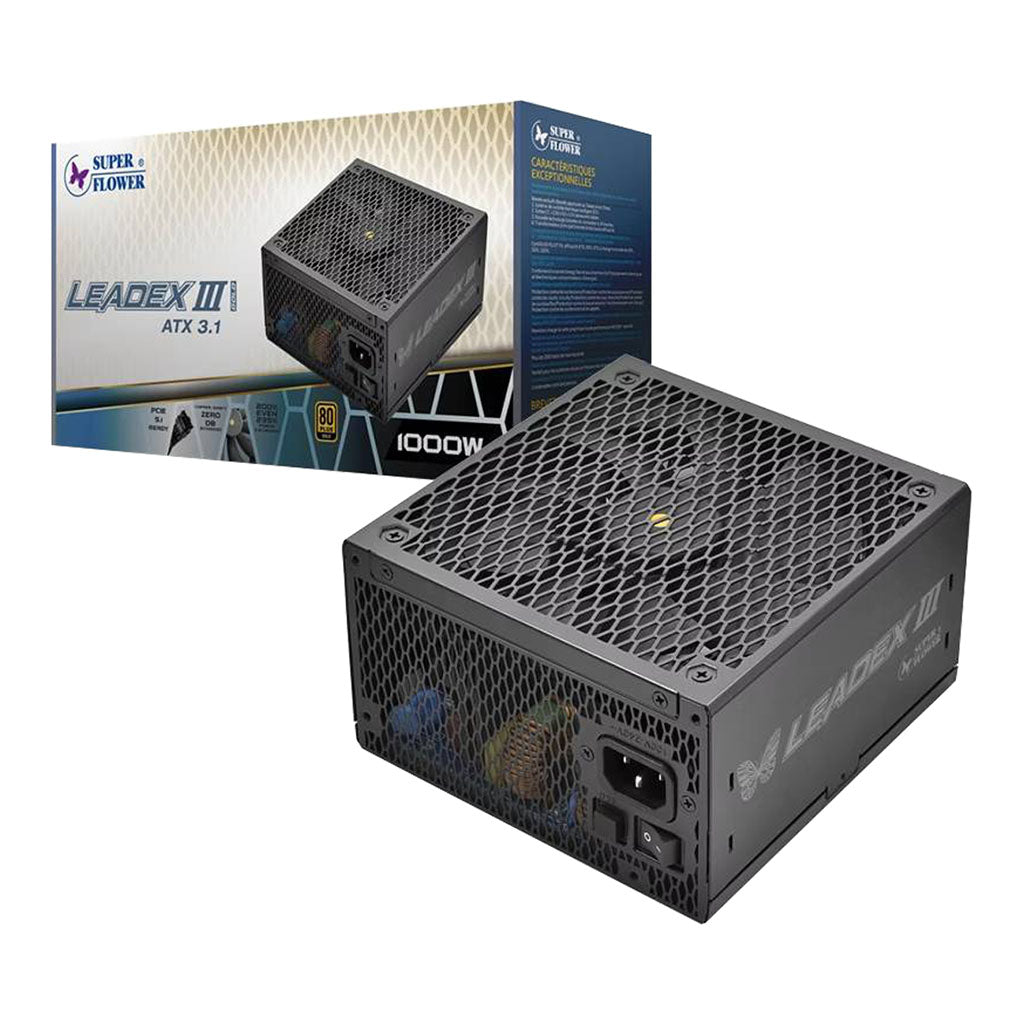 Super Flower Leadex III 1000W Gold PCIe 5.1 Fully Modular Power Supply(SF-1000F14GE) - 1