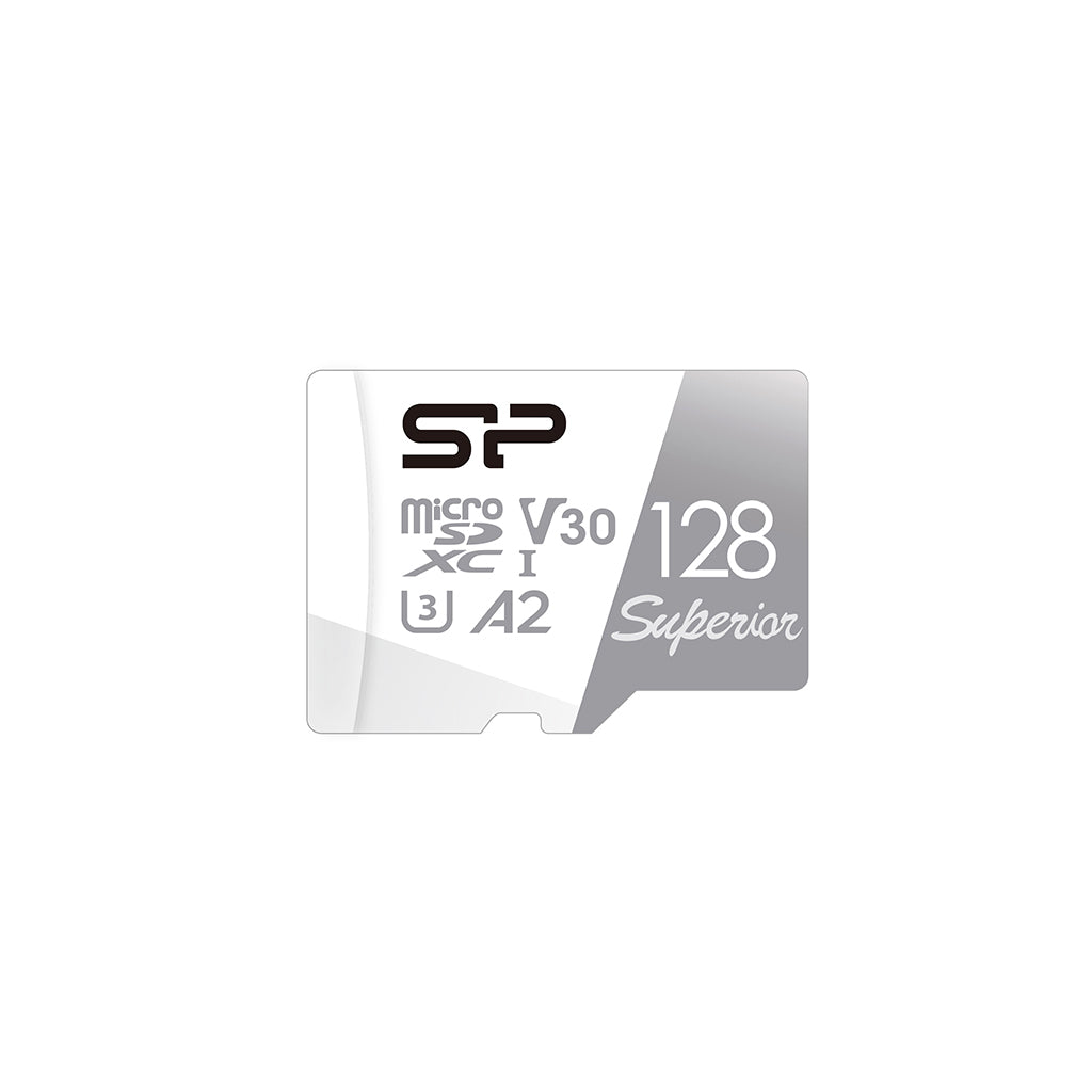 Silicon Power Superior 128GB microSDXC A2 Memory Card(SP128GBSTXDA2V20SP) - 1