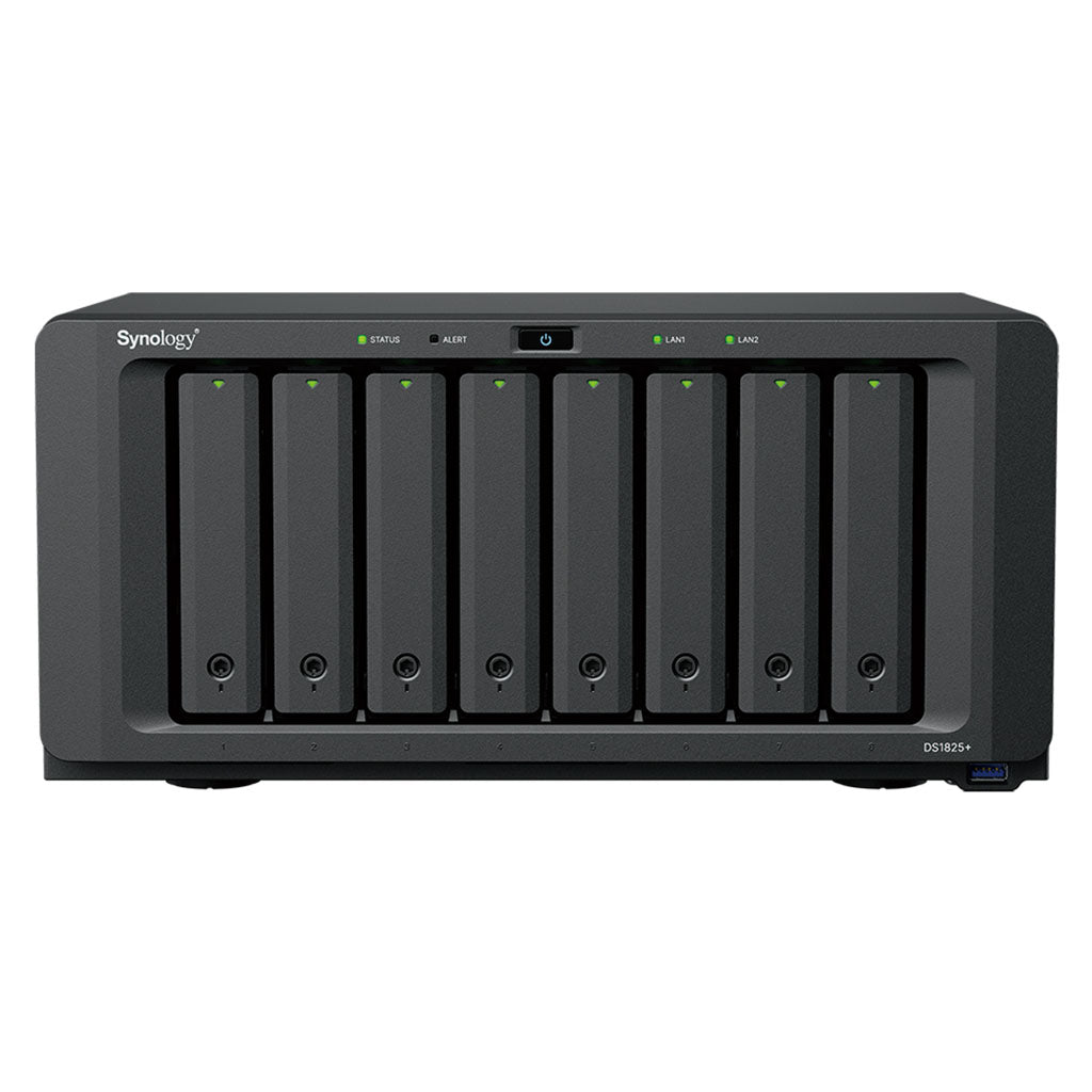 Synology DiskStation DS1825+ 8-Bay Diskless NAS Ryzen V1500B CPU 8GB RAM(DS1825+) - 1