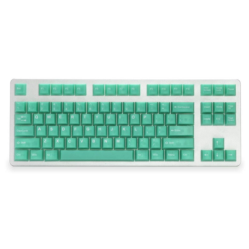 Tai-Hao MX-Switch Cubic Doubleshot Translucent ABS 104 Keycap Set - Jelly Jade(104T31GT101) - 2