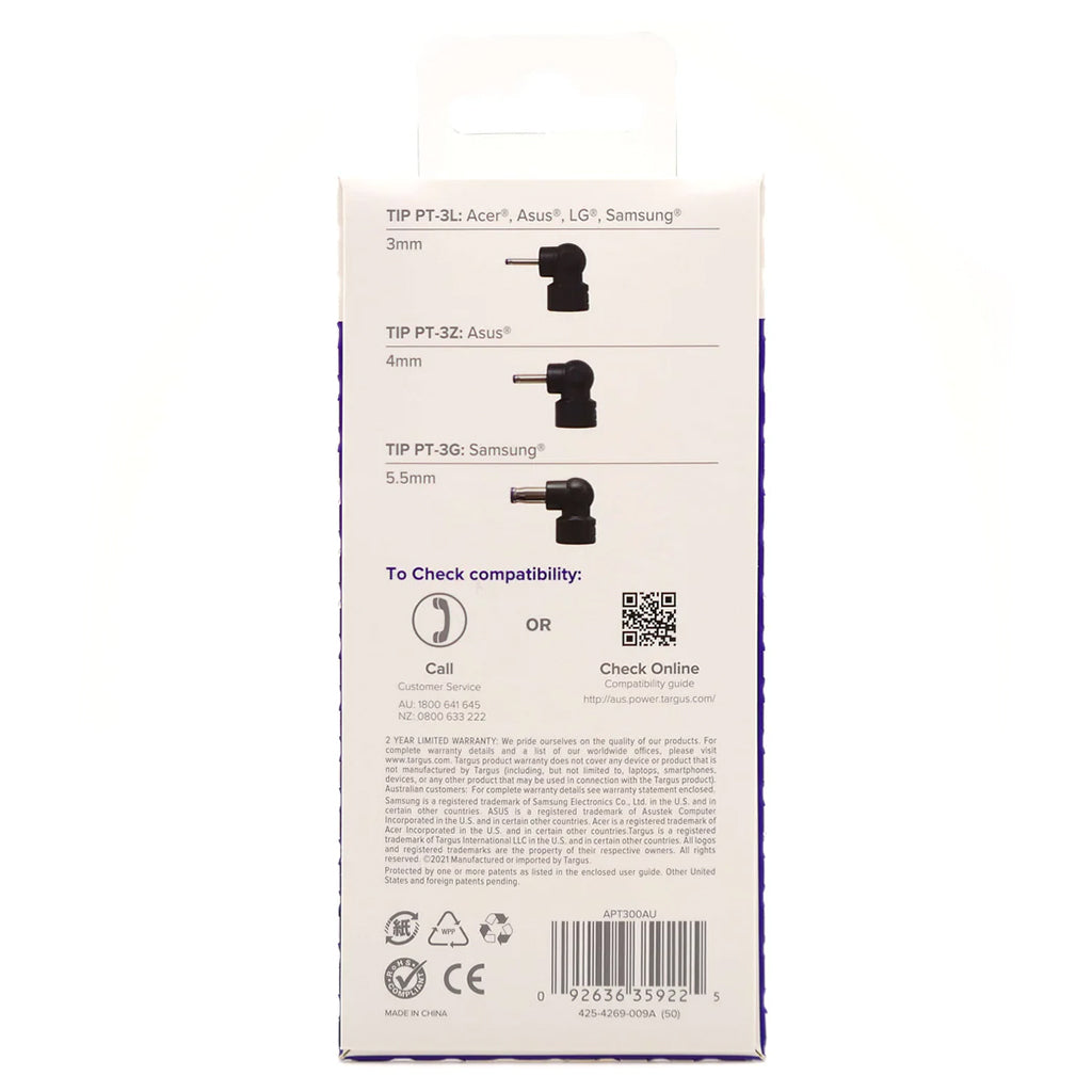 Targus Power Tips - 3 Pack(APT300AU) - 2