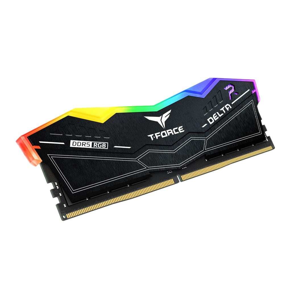 Team Group T-Force Delta RGB 32GB (2x 16GB) DDR5 5200MHz Desktop Memory - Black(FF3D532G5200HC40CDC01 ) - 3