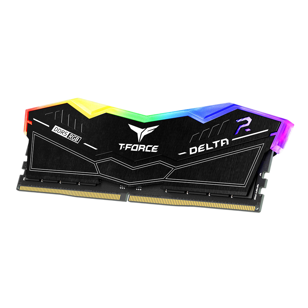 Team Group T-Force Delta RGB 32GB (2x 16GB) DDR5 5200MHz Desktop Memory - Black(FF3D532G5200HC40CDC01 ) - 4