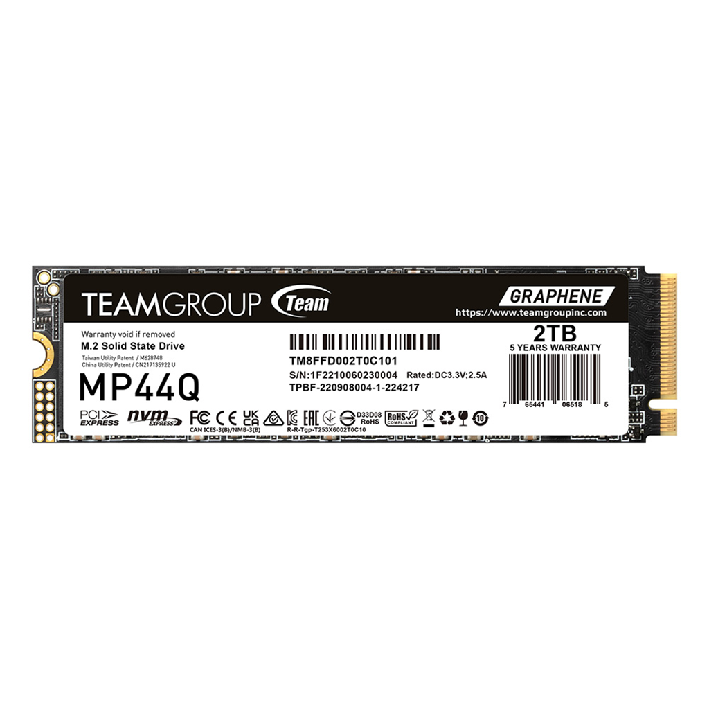 Team MP44Q 2TB M.2 2280 NVMe PCIe 4.0 SSD(TM8FFD002T0C101) - 1