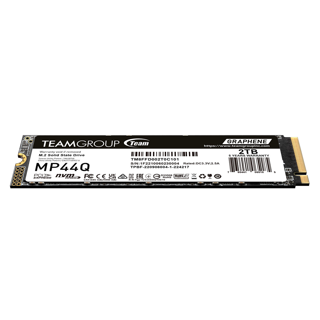 Team MP44Q 2TB M.2 2280 NVMe PCIe 4.0 SSD(TM8FFD002T0C101) - 2