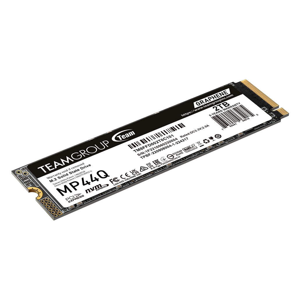 Team MP44Q 2TB M.2 2280 NVMe PCIe 4.0 SSD(TM8FFD002T0C101) - 3