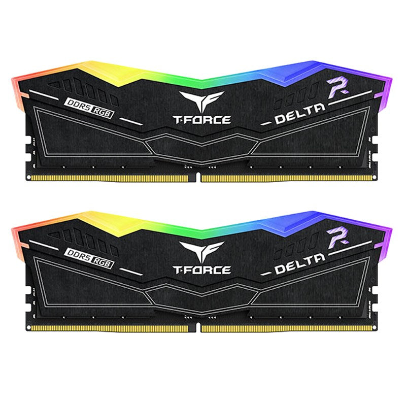 Team T-Force Delta RGB 32GB (2x 16GB) DDR5 6400MHz Desktop Memory - Black(FF3D532G6400HC40BDC01) - 1