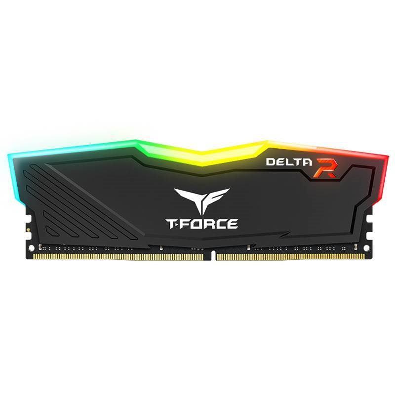 Team T-Force Delta RGB Series 16GB (2x 8GB) DDR4 3200MHz Desktop Memory - Black(TF3D416G3200HC16CDC01) - 2