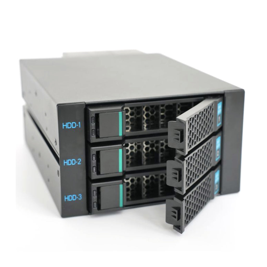 TGC H300 3-Bay 3.5" SATA/SAS Hot-Swappable HDD Enclosure(TGC-H300) - 3