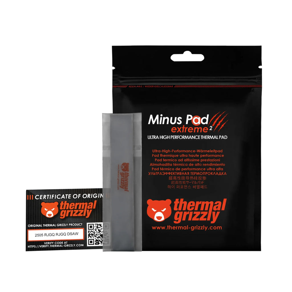 Thermal Grizzly Minus Pad Extreme v2 120 x 20mm (1.5 mm) Thermal Pad - 2 Pcs(TG-MP-E2-120-20-15-2) - 9