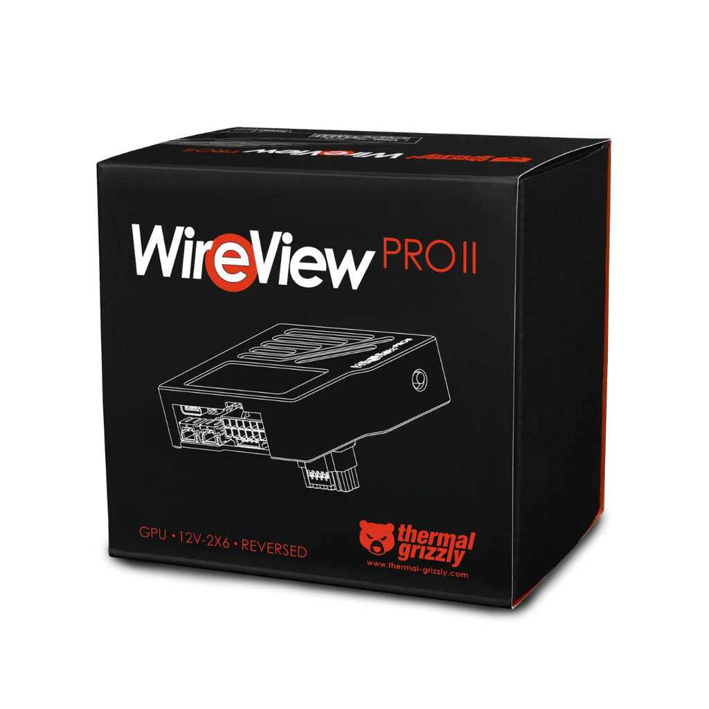Thermal Grizzly WireView Pro II GPU Power Meter 12V-2x6 - Reversed - Black(TG-WV-P2-H19R) - 6