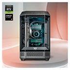 Thermaltake Citadel 300 Pro Desktop PC AMD Ryzen 5 7600 32GB RAM RTX 5070 W11H - Black(CA-4R2-00S1WA-02) - 2