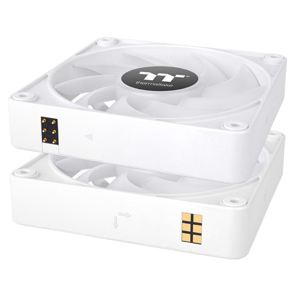 Thermaltake CT120 120mm EX ARGB Magnetic Quick Connect PWM Fans White - 3 Pack(CL-F190-PL12SW-A) - 3