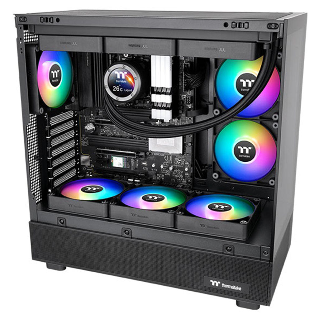 Thermaltake CT120 120mm Reverse ARGB Sync Performance PWM Fan Black Edition - 2 Pack(CL-F173-PL12SW-A ) - 7