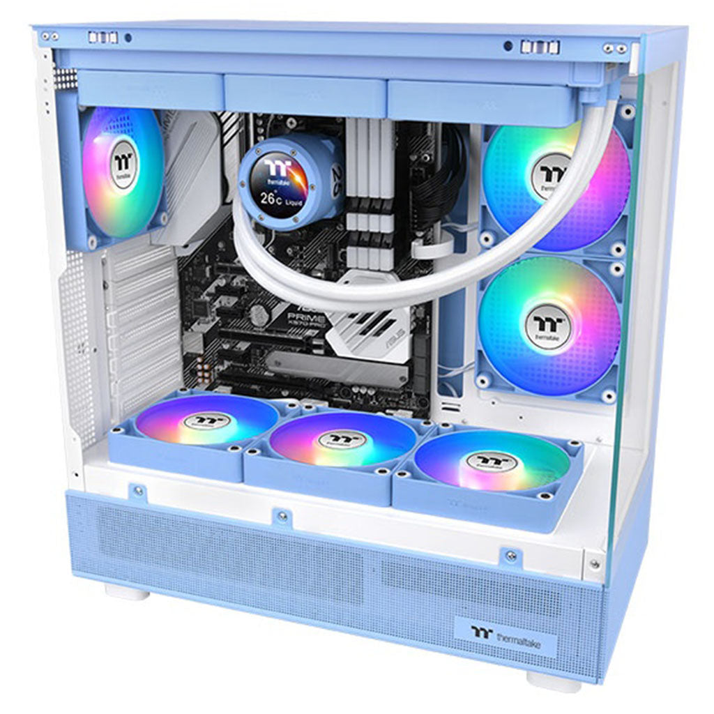 Thermaltake CT120 120mm Reverse ARGB Sync Performance PWM Fan Hydrangea Blue Edition - 2 Pack(CL-F200-PL12BU-A) - 5