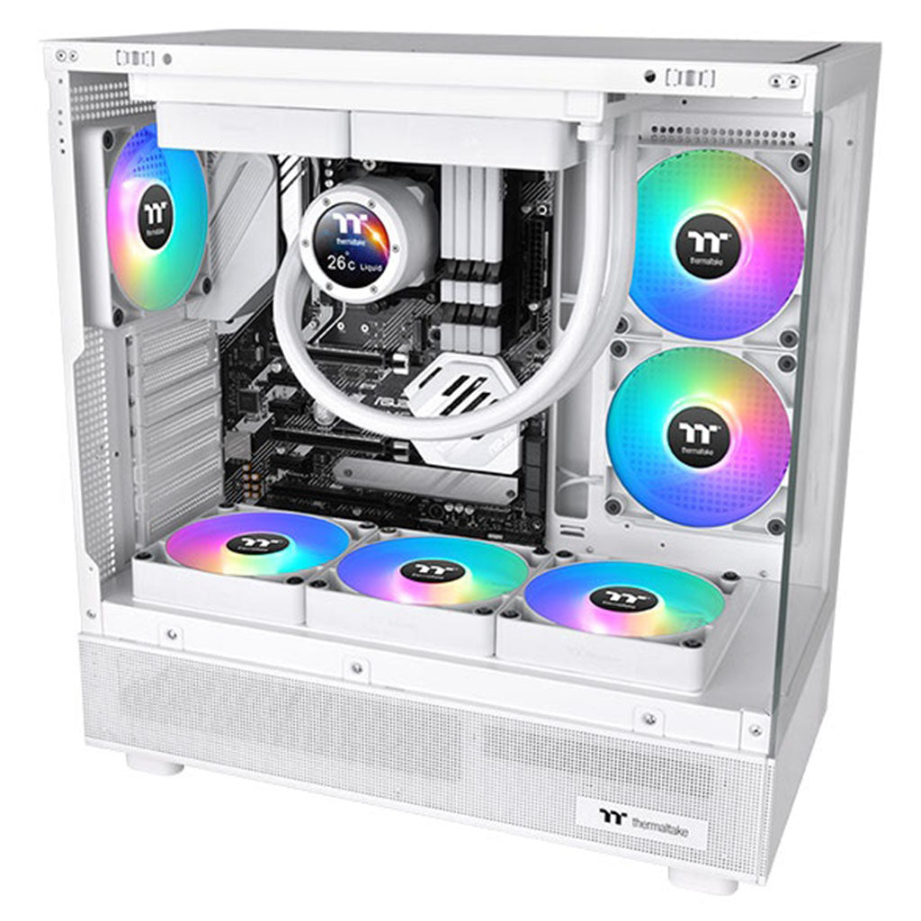 Thermaltake CT120 120mm Reverse ARGB Sync Performance PWM Fan White Edition - 2 Pack(CL-F175-PL12SW-A) - 7