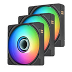 Thermaltake CT120 EX Infinity ARGB Magnetic 120mm Black Fan - 3 Fan Pack(CL-F241-PL12SW-A) - 1