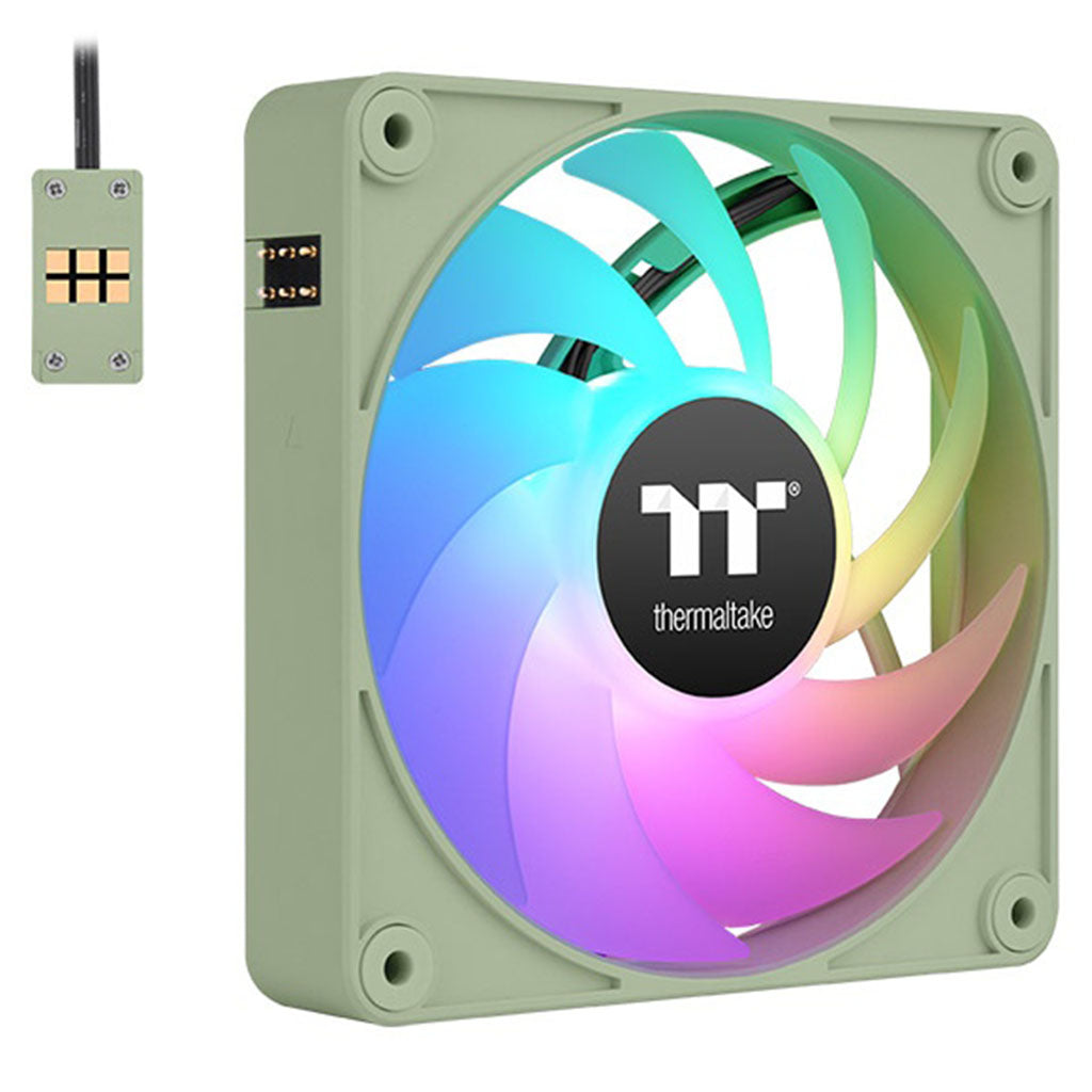 Thermaltake CT140 140mm EX ARGB Magnetic Quick Connect PWM Fans Green - 3 Pack(CL-F197-PL14MG-A) - 2