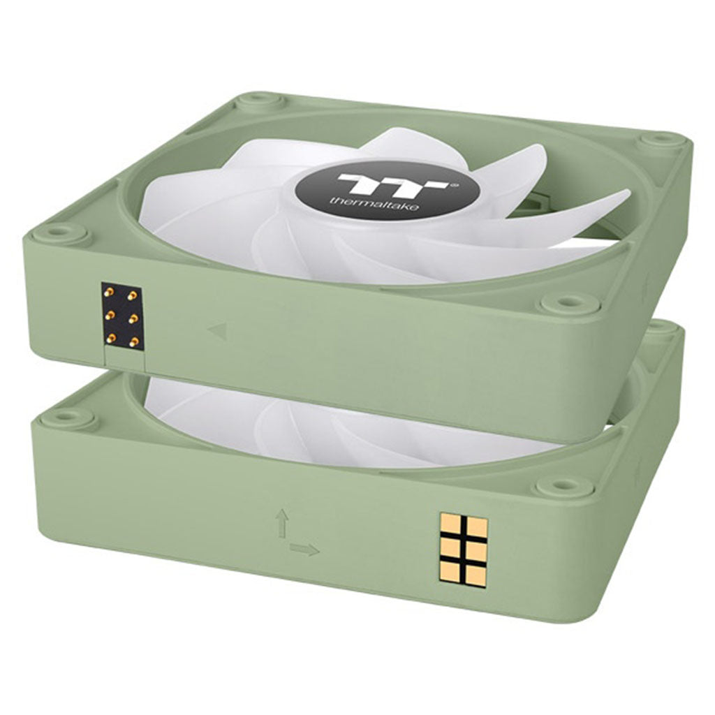 Thermaltake CT140 140mm EX ARGB Magnetic Quick Connect PWM Fans Green - 3 Pack(CL-F197-PL14MG-A) - 3