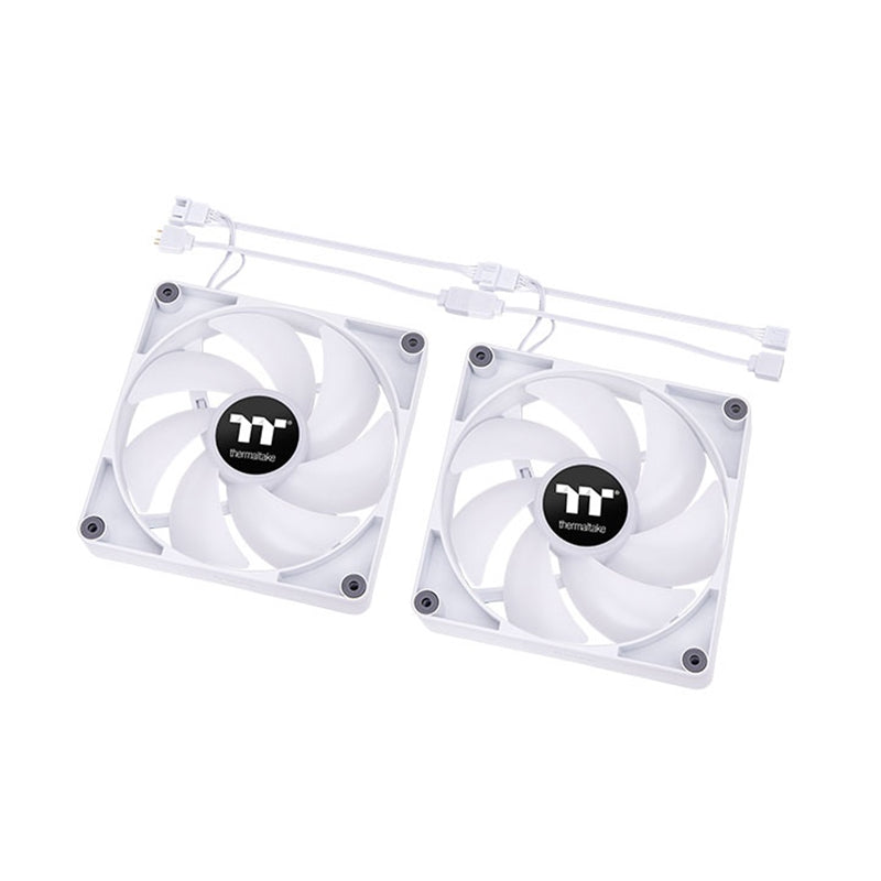 Thermaltake CT140 140mm ARGB Sync Performance PWM Fan White Edition - 2 Pack(CL-F154-PL14SW-A) - 3