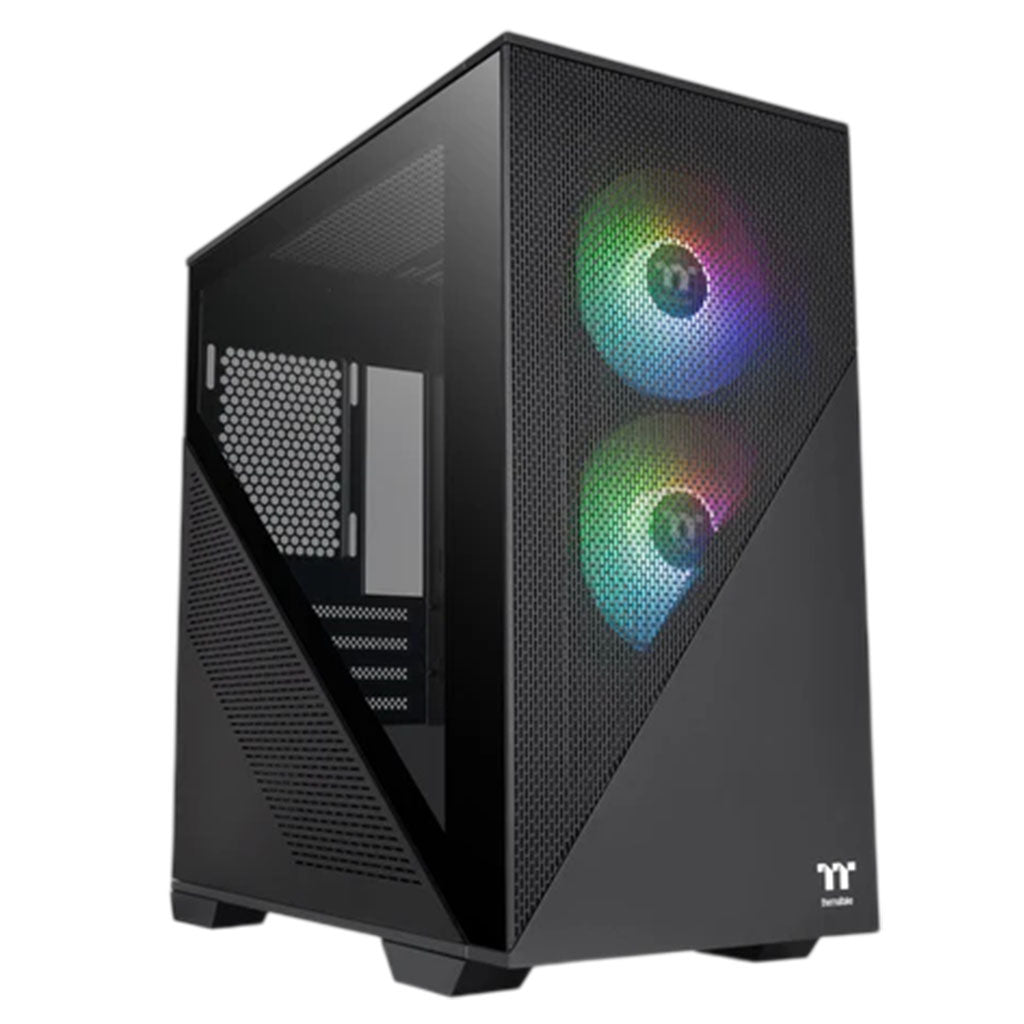 Thermaltake Divider 170 Tempered Glass ARGB Micro-ATX Case - Black(CA-1S4-00S1WN-00) - 1