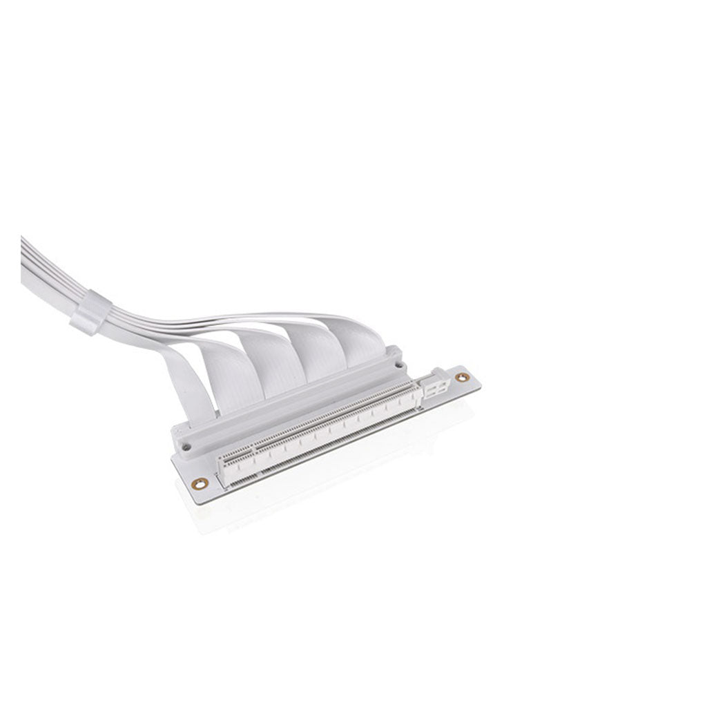 Thermaltake Dual 90 Degree PCI-E 4.0 Riser Cable - 400mm White Edition(AC-077-CO6OTN-C1) - 3