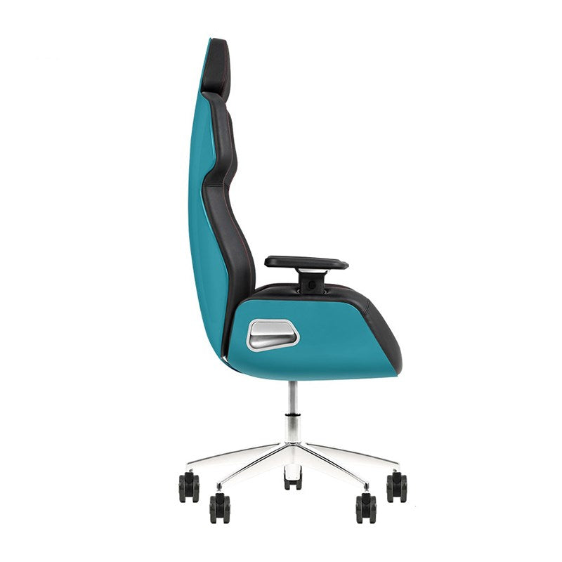 Thermaltake ARGENT E700 Leather Gaming Chair - Designed by PORSCHE - Ocean Blue(GGC-ARG-BLLFDL-01) - 2