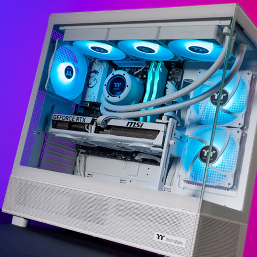Thermaltake Horizon Xtreme V2 SNOW Gaming PC - Ryzen 7 7800X3D 32GB RTX 5080 W11H(CA-4Q2-00D6WA-A2) - 4