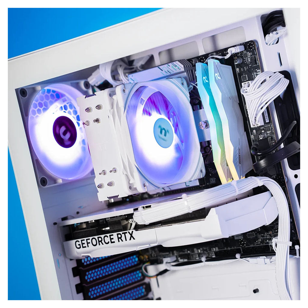 Thermaltake Infinity PRO V7 Desktop PC AMD Ryzen 5 7500F 32GB RAM RTX 5070 W11 - Snow Edition(CA-4J2-00D6WA-A7) - 4