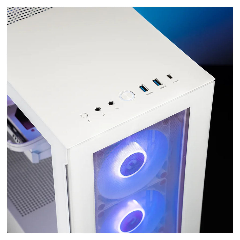 Thermaltake Infinity PRO V7 Desktop PC AMD Ryzen 5 7500F 32GB RAM RTX 5070 W11 - Snow Edition(CA-4J2-00D6WA-A7) - 6