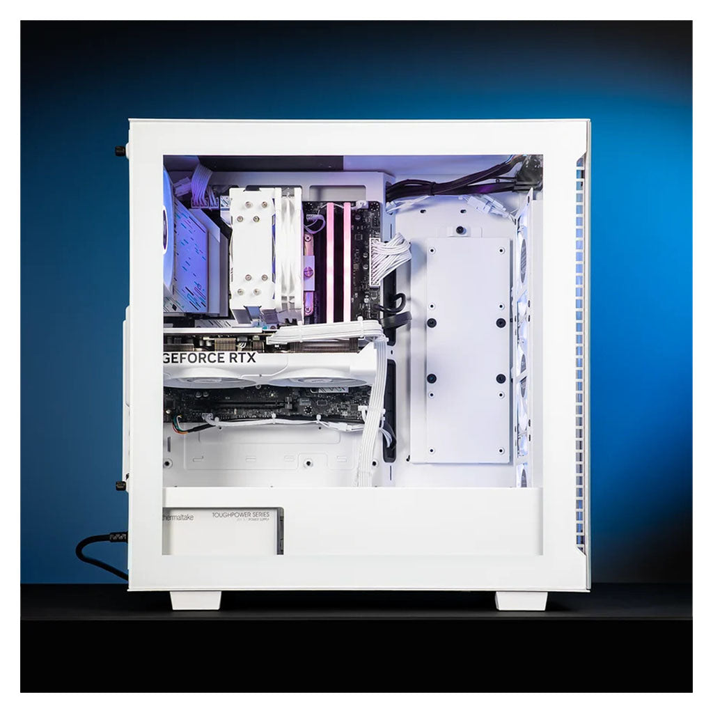 Thermaltake Infinity PRO V7 Desktop PC AMD Ryzen 5 7500F 32GB RAM RTX 5070 W11 - Snow Edition(CA-4J2-00D6WA-A7) - 9