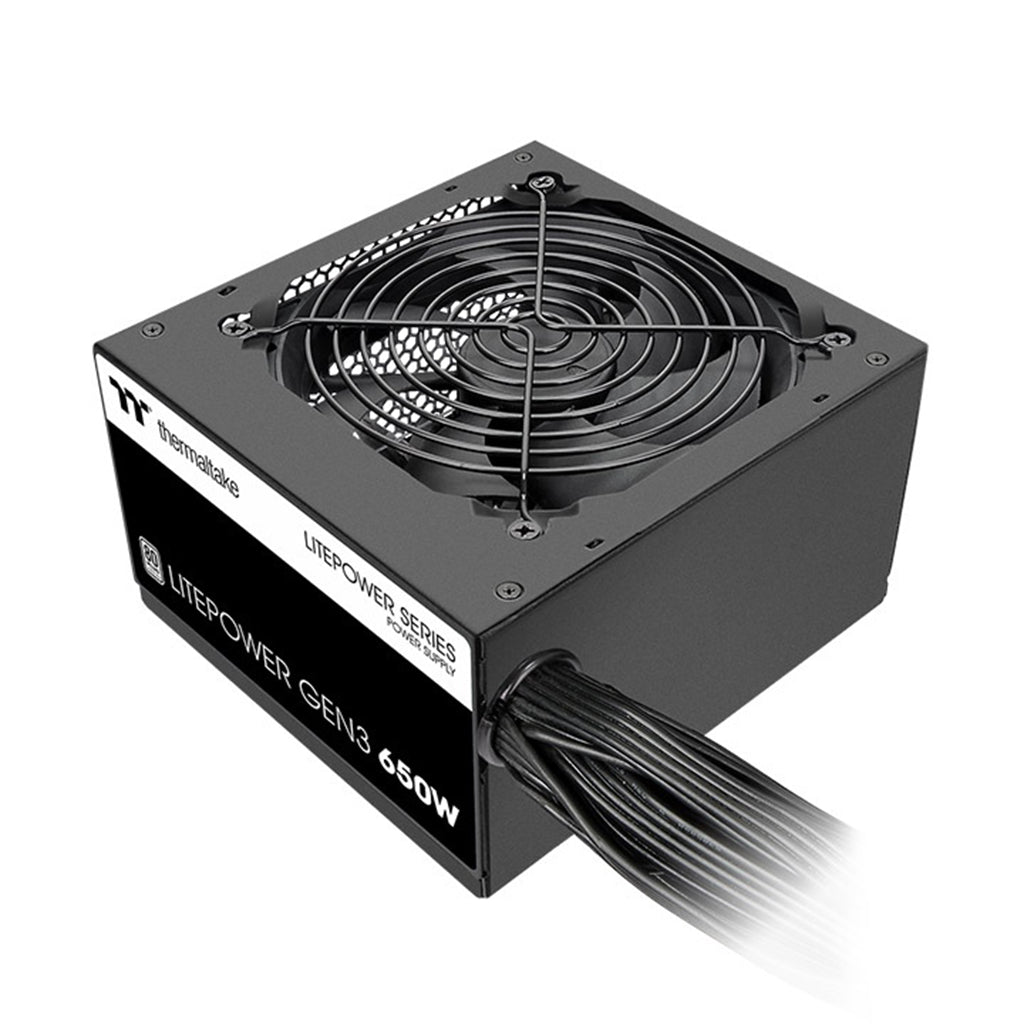 Thermaltake Litepower GEN 3 650W 80+ Non-Modular Power Supply(PS-LTP-0650NNSAWA-A) - 1