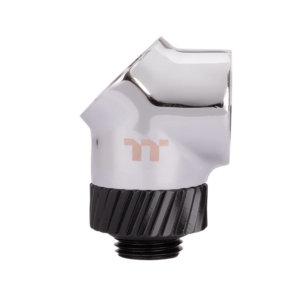 Thermaltake Pacific SF 45 & 90 Degree Adapter  Silver Black(CL-W398-CU00SL-A) - 1